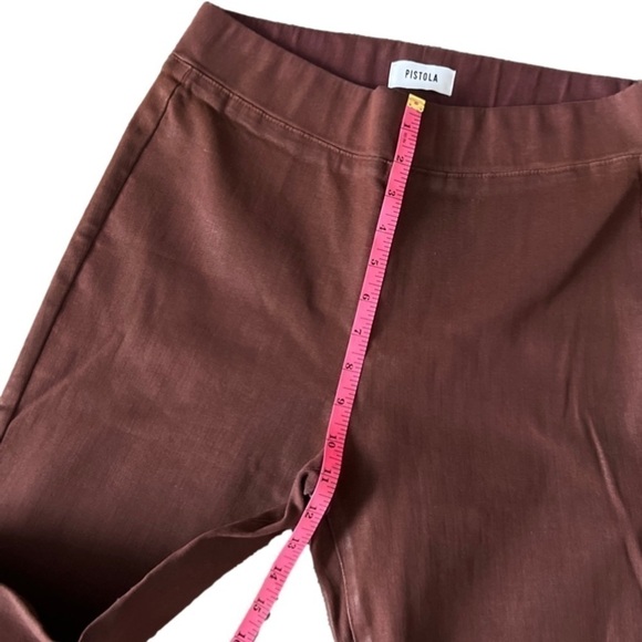 🆕 Pistola Aritzia Coated Black Cherry Jeggings - Picture 7 of 8